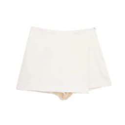MUJER 2025 Asymmetric Skort For Women Black High Waist Mini Skirt Shorts Women Casual Bermuda Shorts Woman Summer Skirt Shorts