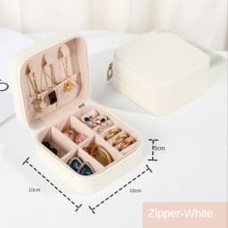 Jewelry Organizer Display Travel PUJewelry Case Boxes Travel Portable Jewelry Box Storage Organizer Earring Holder Gift