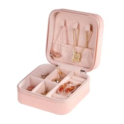 Jewelry Organizer Display Travel PUJewelry Case Boxes Travel Portable Jewelry Box Storage Organizer Earring Holder Gift