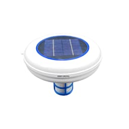 Solar Ionizer for Pool Wireless Cleaner Circular Solar Panels Chlorine Free Algae Resistant