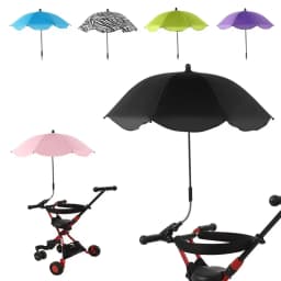 UV Protection Baby Stroller Umbrella With Clamp Universal Sunscree Rainproof Stroller Covers Umbrella Baby Stroller Accessories