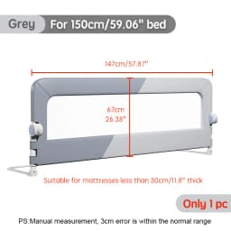 PANGDUBE Baby Bed Rail Guard Child Bed Barrier Safety Fence Railing for Kids Bed Toddler Anti Fall Side Rail Protection
