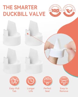 Pump Parts for Spectra, 10 PCS Replacement Kit with Duckbill Valves, Backflow Protectors, Tubes & Membranes for Spectra S1 S2