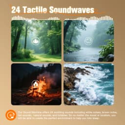 White Noise Sound Machine with 24/20 Soothing Sounds Sleep Aid for Babies Kids Adults Rechargeable Night Light Newborn Gifts