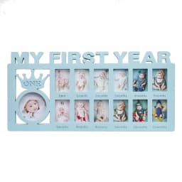 Baby Keepsake Frame 0-12 Months Pictures My First Year Photo Frame Newborn Memory Gifts
