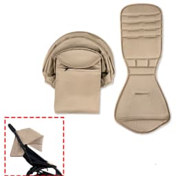 175 Stroller Accessories Canopy Cover Seat Cushion Compatible With Babyzen YOYO Cover Seat Mattress With Back Zipper Pocket