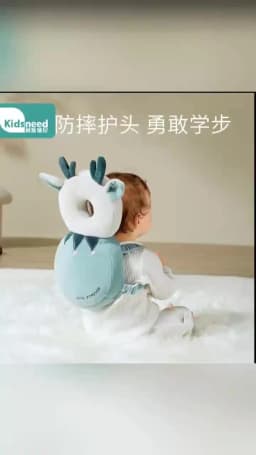 AIBEDILA Cartoon Astronaut Anti-Fall Baby Pad Infant Toddler Head & Back Protector Pillow Safety Protection Cushion for Newborn