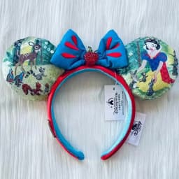 Disney Mickey Ear Headband Plush Sequin Headband For Adult Kids Women Girls Disneyland Cosplay Party Accessories Birthday Gift
