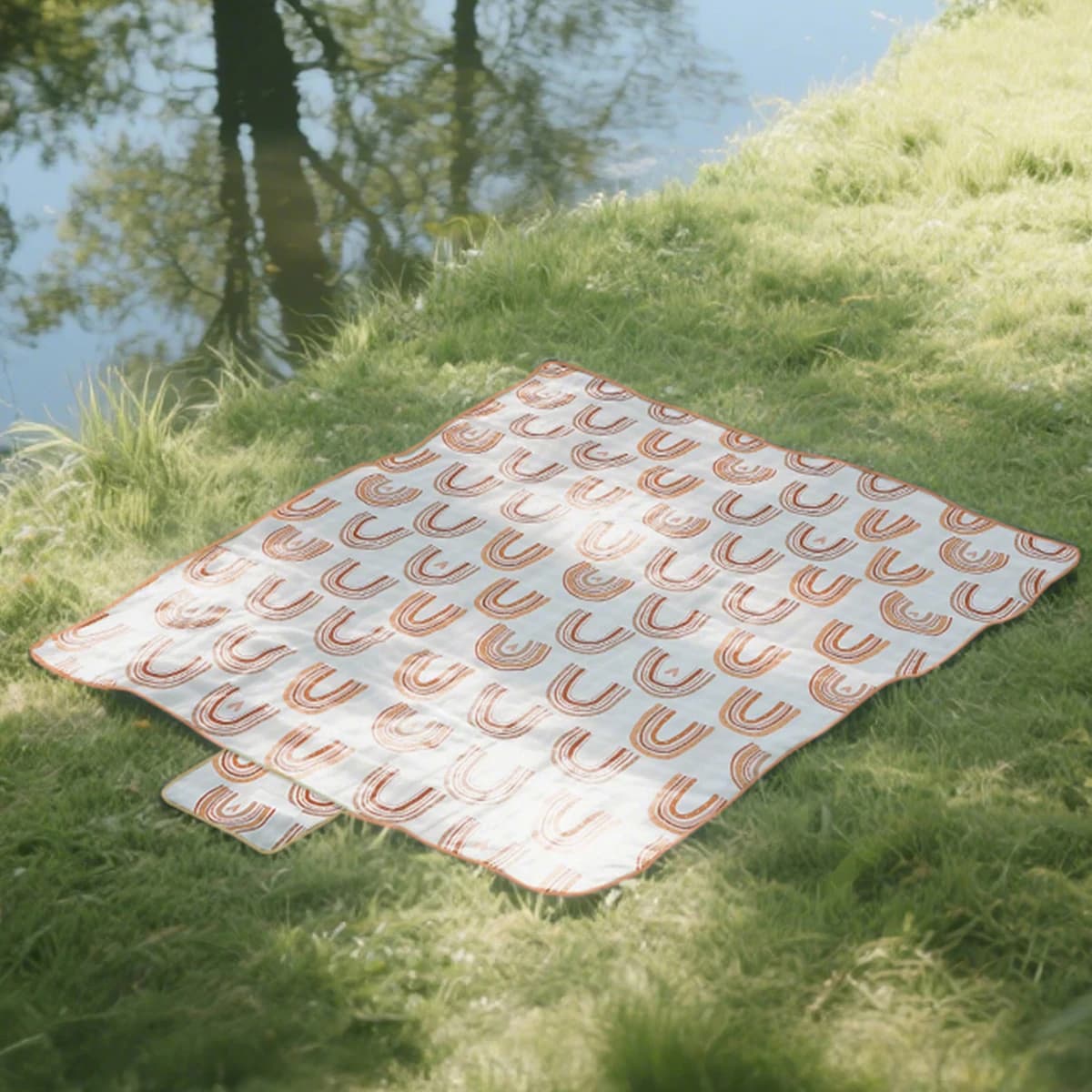 Elinfant Large Outdoor Camping Mat Waterproof Beach Mat Folding Portable Lightweight Picnic Mat