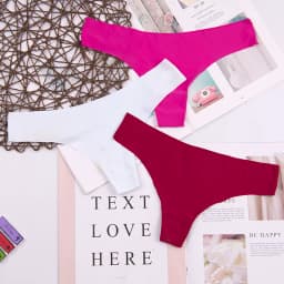 Hot Silk Sexy Women Thongs g string Seamless Panties Female Underwear Tanga Panties Low-Rise Lingerie Panty Intimates 3pcs ac125