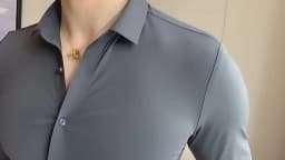 Premium Men's Ultra-Stretch Slim-fit Shirt - High-Quality Silky Business Formal Long-Sleeve Shirt for Social and Casual Wear