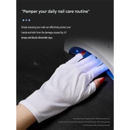 Nail Art Glove UV Protection Glove Anti UV Radiation Protection Gloves Protecter For Nail Art Gel UV Led Lamp Tool Ladies Gloves