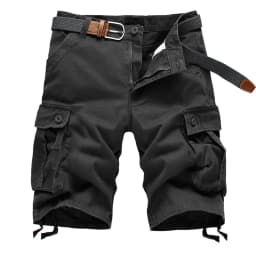 2026 Summer Men's Baggy Multi Pocket Military Cargo Shorts Male Cotton Khaki Mens Tactical Shorts Short Pants 29-44 No Belt