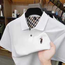 Designer brand men's polo shirt short sleeve summer new luxury pony embroidery casual Paul fashion breathable high-end T-shirt