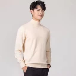 Cashmere Cotton Blend Turtleneck Men Jumper 2025 Autumn Winter Wram Clothes Vetement Homme Pull Homme Hiver Man Pullover Sweater