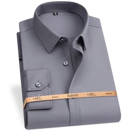 Plus 8XL 7XL 6XL 5XL Bamboo Fiber Shirts For Men Long Sleeve Spring Anti-Wrinkle Formal Soft Casual Stripe Business Social Shirt