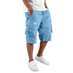 2026 NEW men loose straight pants Casual multi-pocket Shorts Summer Five-Inch Men's drawstring Sports cargo short
