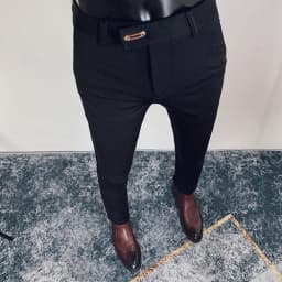 2025 Spring and Summer New Men's Casual Business Dress Pants Fashion Social Solid Wedding Party Suit Pants Slim Fit Suit Pants