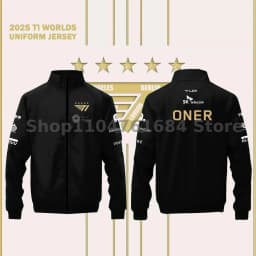 T1 2025 World Championship Lol Esports Club Champion Five Star Limited Edition Team Jacket Faker Fan Support Jacket