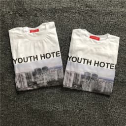 Gosha Building Long Sleeve Youth Hotel Russian 032c HD Digital Print Loose Tide Brand