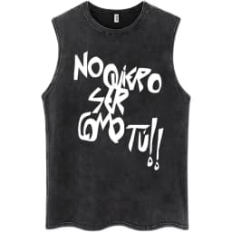 Rock Band EXTREMODURO Same Style Washed Tank Tops I Do Not Want To Be Like You Sleeveless T-shirts Men Women Loose Cotton Vest