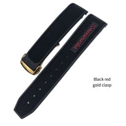 20mm 21mm 19mm 18mm 22mm Quality Natural Rubber Silicone Watch Band for Omega Speedmaster Watch Seamaster Deployment Clasp Strap