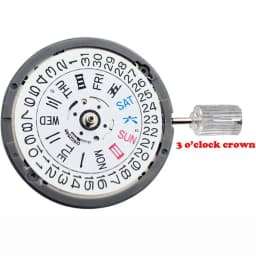 High Accuracy Japan NH35A Automatic Mechanical Movement NH34 NH36 NH38 NH05 NH70/71/72 21600 bph GMT Model 3.8H 4H 9H Crown