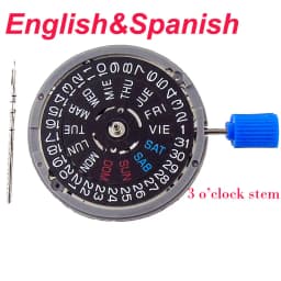 High Accuracy Japan NH35A Automatic Mechanical Movement NH34 NH36 NH38 NH05 NH70/71/72 21600 bph GMT Model 3.8H 4H 9H Crown
