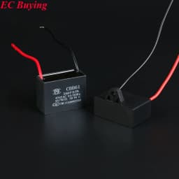 CBB61 Fan Starting Capacitor 1uf / 1.2uf/1.5uf/1.8uf/2uf/2.2uf/2.5uf/2.7uf/3uf/3.5uf/4uf/4.5uf/5uf/6uf/7uf/8uf Ceiling Fan Range