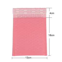 100pcs Bubble Mailers Padded Envelopes Pearl Film Gift Present Mail Envelope Bag For Book Magazine Lined Mailer Self Seal Pink