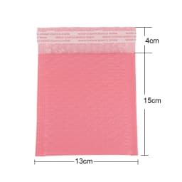 100pcs Bubble Mailers Padded Envelopes Pearl Film Gift Present Mail Envelope Bag For Book Magazine Lined Mailer Self Seal Pink
