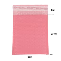100pcs Bubble Mailers Padded Envelopes Pearl Film Gift Present Mail Envelope Bag For Book Magazine Lined Mailer Self Seal Pink