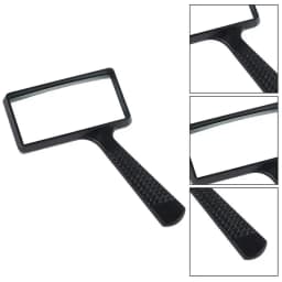 10X Handheld Magnifier Large Rectangular Handheld Rectangular Magnifier Magnifying Glass Loupe For Reading Newspaper Use