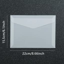 50pcs/lot Blank Translucent Envelope for Invitations Postcards European Giftbox Message Card Envelopes Wedding Business Letters