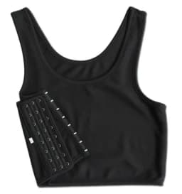 S-5XL Flat Breast Binder Les Transboy Lesbian Underwear Corset Women Side Buckle Short Vest Tank Top Shaper Bustier Chest Binder