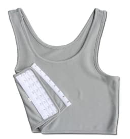 S-5XL Flat Breast Binder Les Transboy Lesbian Underwear Corset Women Side Buckle Short Vest Tank Top Shaper Bustier Chest Binder