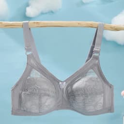 Yenlice Thin Bra Full Cup B 36 38 40 42 Wireless Lace Cotton Thin-Padded Women Bras Breathable Black Single-Bra Classic Bra