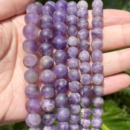 Natural Matte Jaspers Frosted Amazonite Agates Jades Quartz Turquoises Stone Round Spacer Bead For Jewelry Making Bracelet