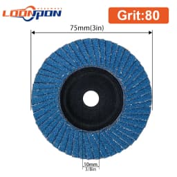 YKLP Flap Discs 75mm Zirconia Grinding Wheels Sanding Disc Type 27 Grinding Wheels for Stainless Steel Sheet Metal