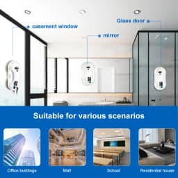 Household window automatic water spray cleaning robot vacuum cleaner remote control electric window wiper household glass wiper
