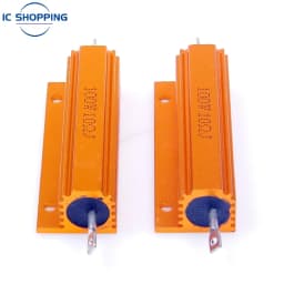 NEW Aluminum Power Metal Shell Case Wirewound Resistor 50W 100W 0.01R~100K 1 3 4 6 8 10 20 200 500 1K 10K Ohm RX24 Resistance