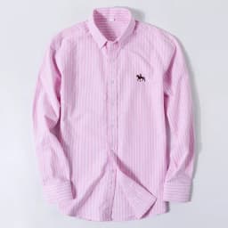 Large Size Full Men's Shirts 100% Pure Cotton Oxford Business Casual Shirt Soft Slim Fit Formal Plain Shirt Long Sleeve Clothes