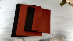 A4 A5 A6 Leather File Folder Data Package Document Bag Fashion Briefcase Data Contract Bill File Bag School Office Supplies