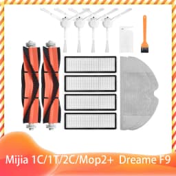 For Xiaomi Mijia 1C 1T 2C Mop 2 Pro + STYTJ01ZHM STYTJ03ZHM SKV4093GL SKV4073CN XMSTJQR2C Dreame F9 Filter Main Side Brush Mop