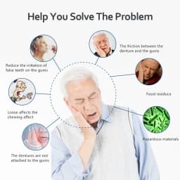 Y-Kelin Denture Adhesive Cream 1/3/12 Pack Original Formula Zinc Free Extra Strong Hold For Upper Lower or Partials All Day