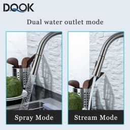 DQOK Kitchen Faucet Pull Out Brushed Nickle Sensor Stainless Steel Black Smart Induction Mixed Tap Touch Control Sink Tap