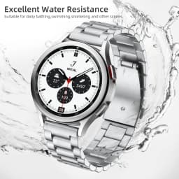 20mm 22mm Stainless Steel Strap for Samsung Galaxy Watch 7 6 5 4 5Pro 40/44mm 6 Classic 43mm 47mm Metal Band for Huawei GT6 4Pro