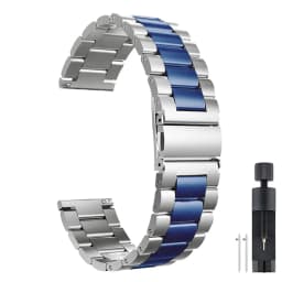 20mm 22mm Stainless Steel Strap for Samsung Galaxy Watch 7 6 5 4 5Pro 40/44mm 6 Classic 43mm 47mm Metal Band for Huawei GT6 4Pro
