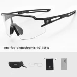 ROCKBROS Photochromic Cycling Glasses Polarized Built-in Myopia Frame Sports Sunglasses Men Women Glasses Cycling Eyewear Goggle