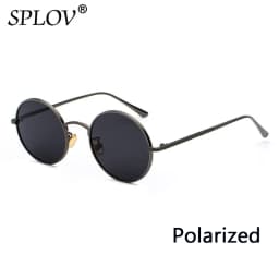 SPLOV Retro Punk Style Men Sunglasses Women Vintage Round Metal Frame Colorful Lens Sun Glasses Fashion Eyewear Gafas Sol UV400